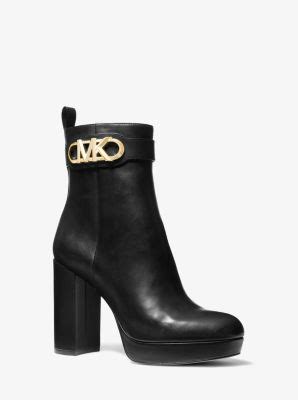 michael kors running botte haute|Michael Kors leather platform boots.